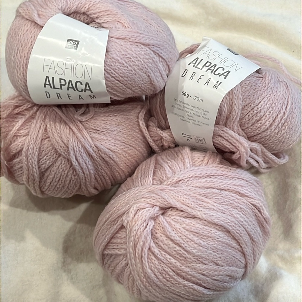 Rico Alpaca Dream Yarn-New 4 skeins